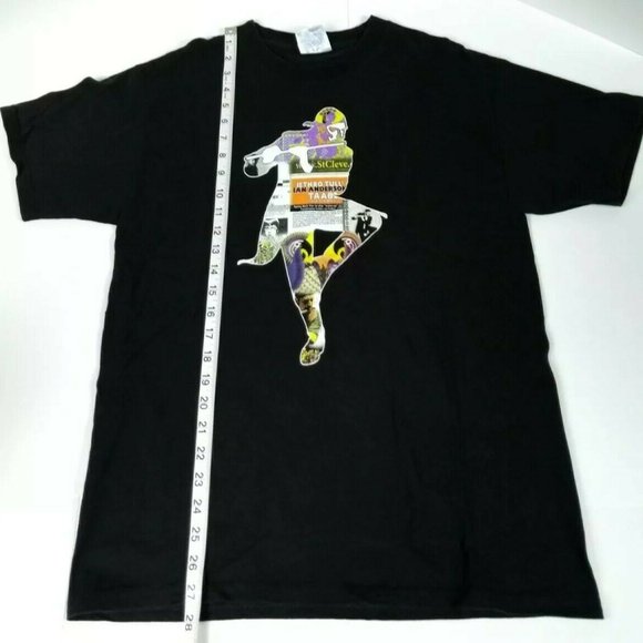 Ian Anderson Jethro Tull Thick As A Brick 2012 Tour Black 2-Sided T Shirt Sz(M) - Picture 6 of 7